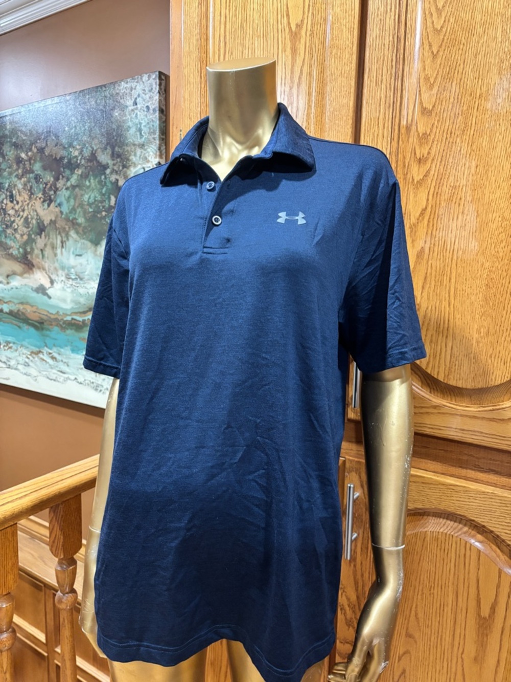 Under Armour Men's Dark Blue Polo Shirt
